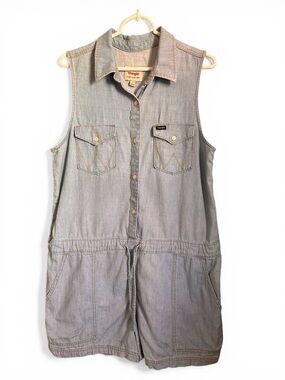 Wrangler Light Wash Denim Romper 💙 Effortless Cool Size L